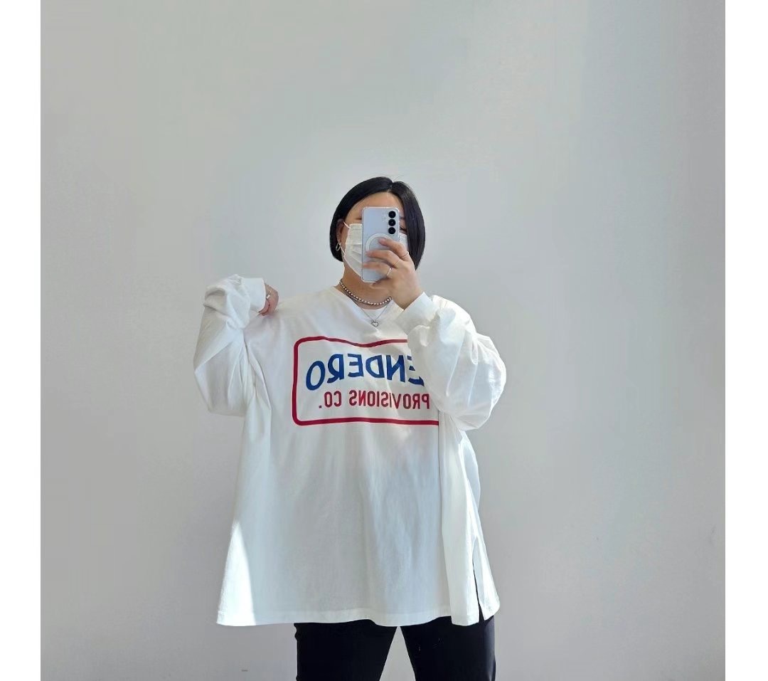 REALBLACK直郵韓國代購㊣女裝新款休閑時尚25春夏推薦長袖T恤REALBLACK長袖T恤
