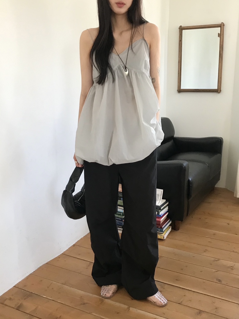 ESCHER韓國㊣直郵東大門代購女裝新品熱賣推薦休閑吊帶背心ESCHER吊帶/背心