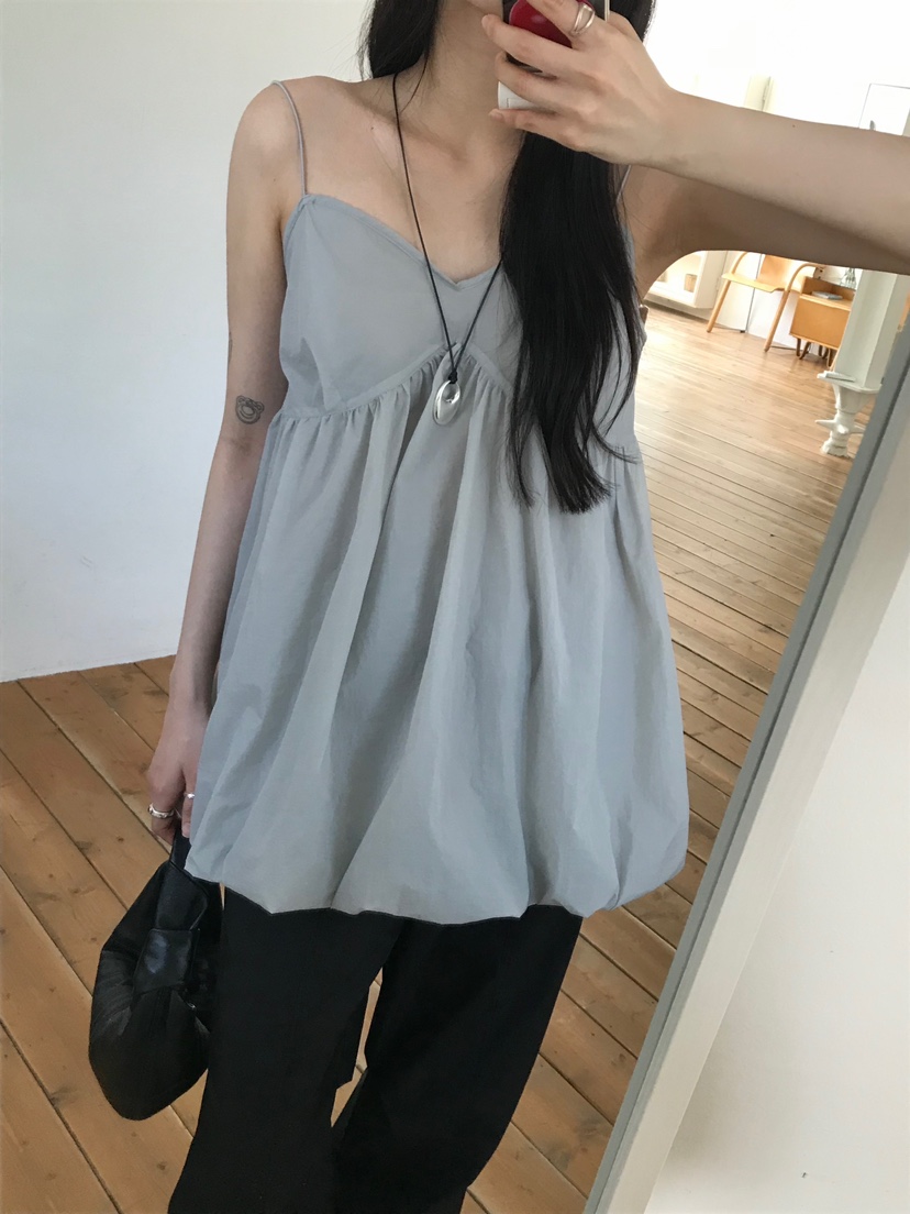 ESCHER韓國㊣直郵東大門代購女裝新品熱賣推薦休閑吊帶背心ESCHER吊帶/背心