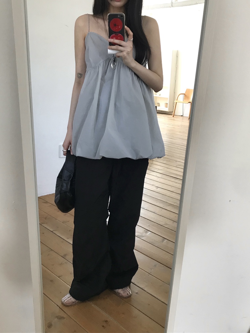 ESCHER韓國㊣直郵東大門代購女裝新品熱賣推薦休閑吊帶背心ESCHER吊帶/背心