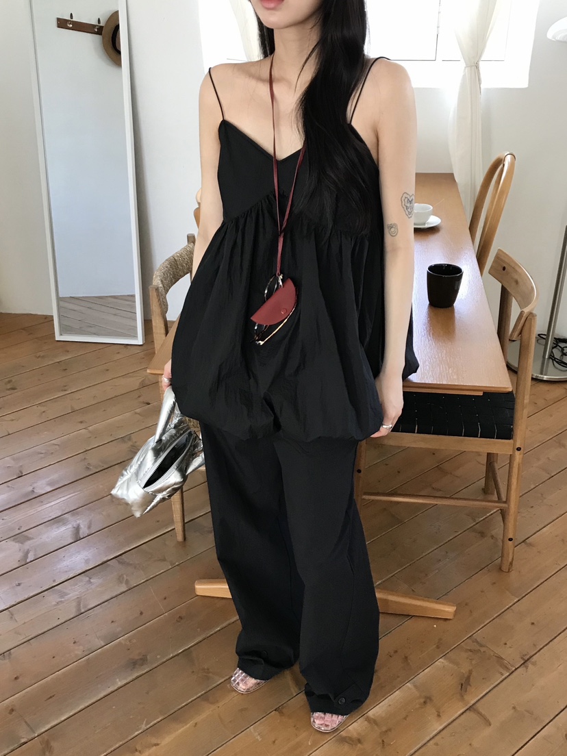 ESCHER韓國㊣直郵東大門代購女裝新品熱賣推薦休閑吊帶背心ESCHER吊帶/背心