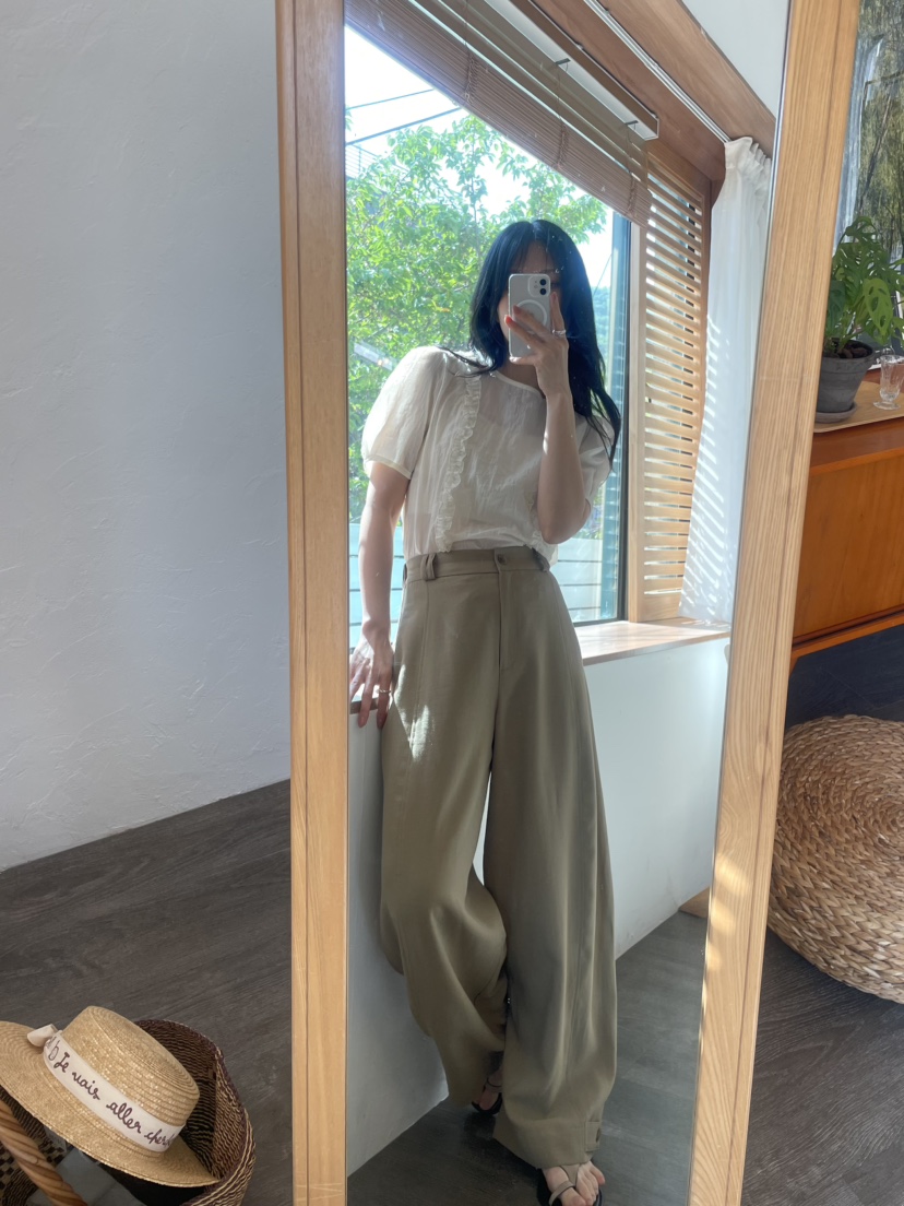 LEMATIN韓國直郵㊣東大門實拍女裝新款休閑25春夏襯衫蕾絲衫LEMATIN襯衫/蕾絲衫