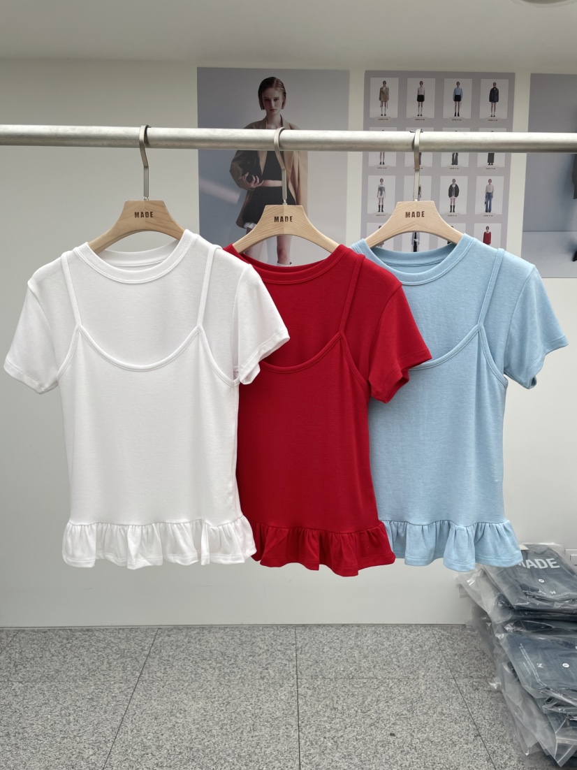 MADE-P直郵韓國代購㊣女裝新品熱賣人氣時尚推薦休閑25春夏T恤MADE-PT恤