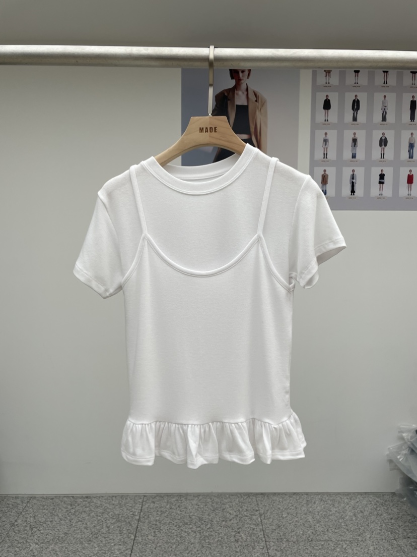 MADE-P直郵韓國代購㊣女裝新品熱賣人氣時尚推薦休閑25春夏T恤MADE-PT恤圖色2