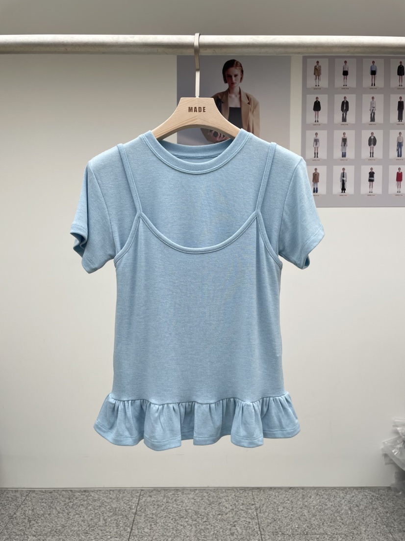 MADE-P直郵韓國代購㊣女裝新品熱賣人氣時尚推薦休閑25春夏T恤MADE-PT恤圖色3