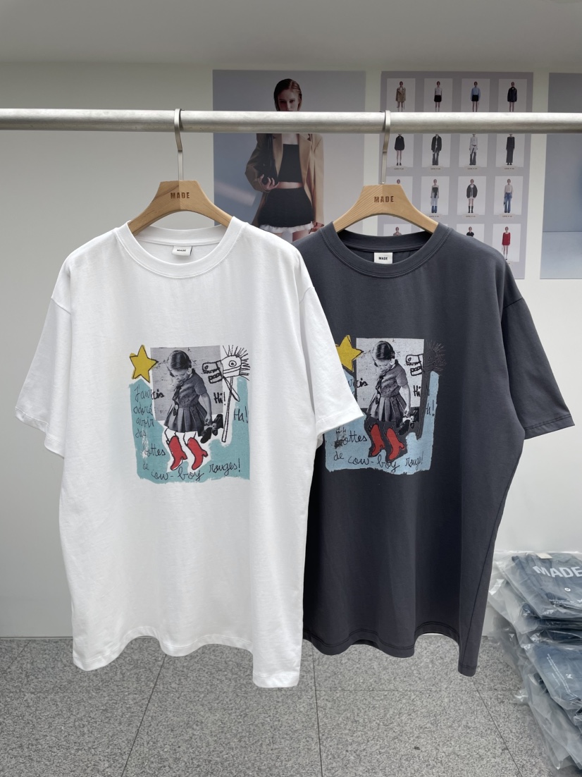 MADE-P韓國直郵㊣東大門實拍女裝新款休閑推薦人氣時尚T恤MADE-PT恤