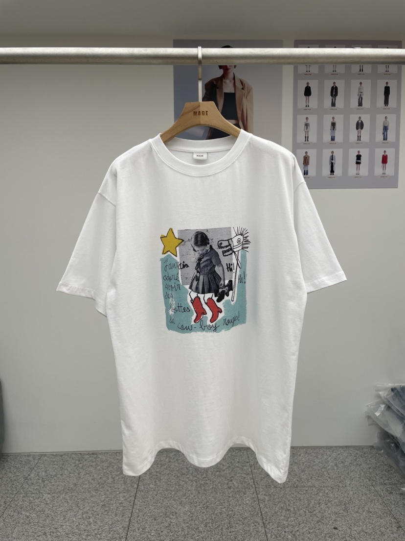 MADE-P韓國直郵㊣東大門實拍女裝新款休閑推薦人氣時尚T恤MADE-PT恤圖色2