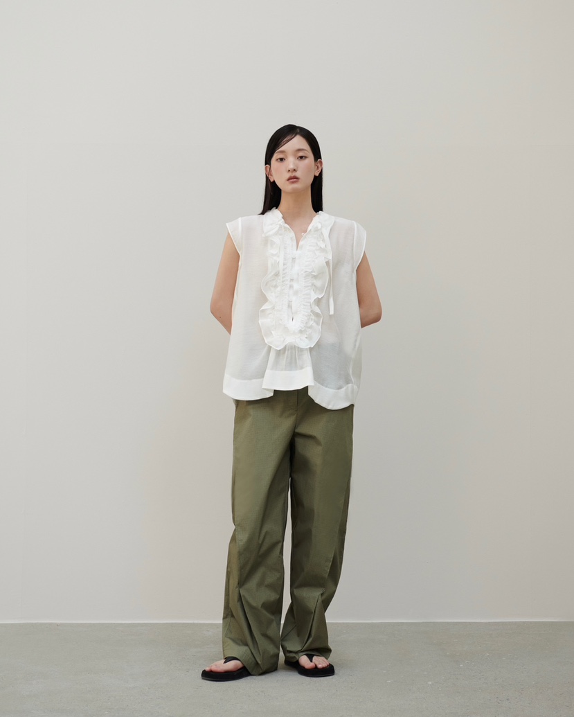 STAGE直郵韓國代購㊣女裝新款時尚25春夏人氣推薦休閑休閑褲STAGE休閑褲