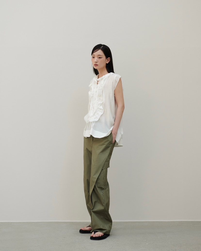 STAGE直郵韓國代購㊣女裝新款時尚25春夏人氣推薦休閑休閑褲STAGE休閑褲