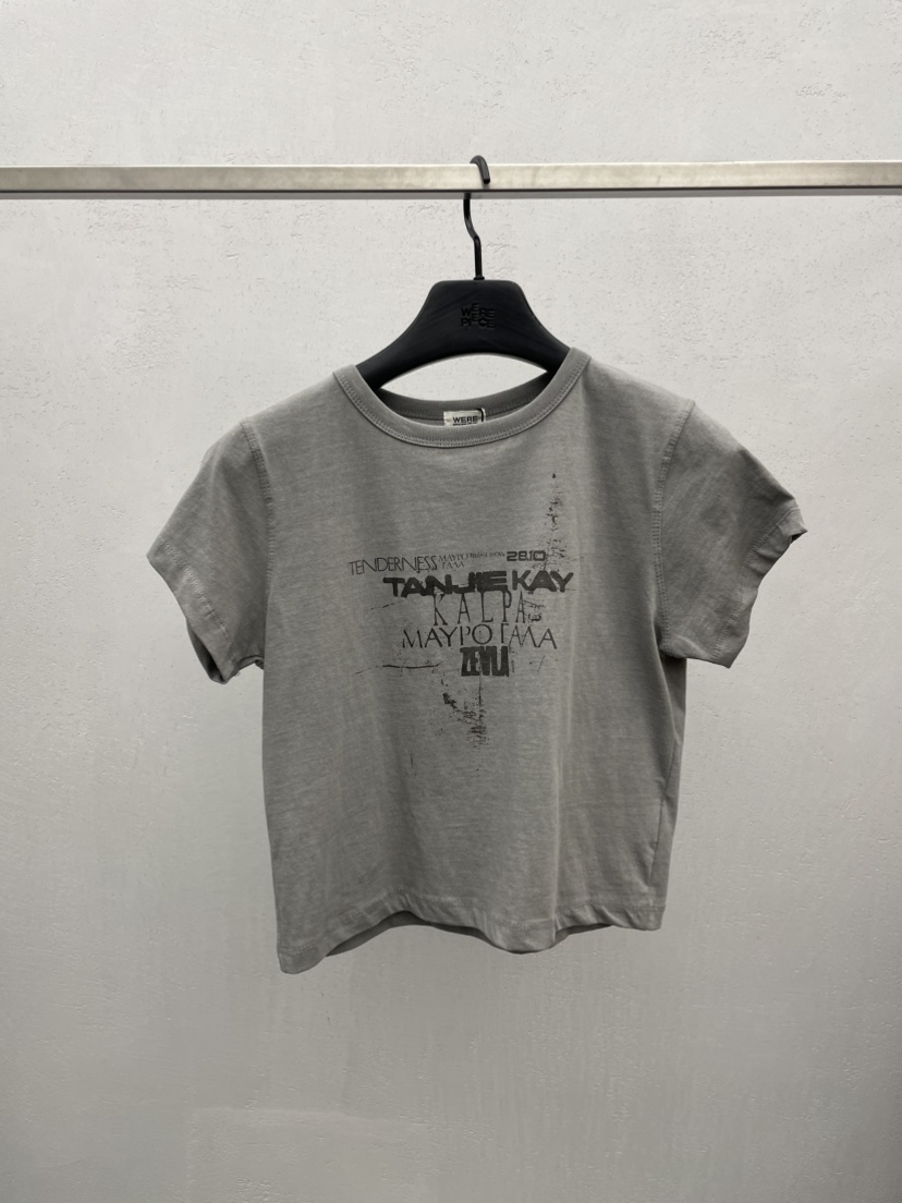 KARE/WEREPIECE韓國直郵㊣東大門實拍女裝新款休閑25春夏T恤KARE/WEREPIECET恤圖色2