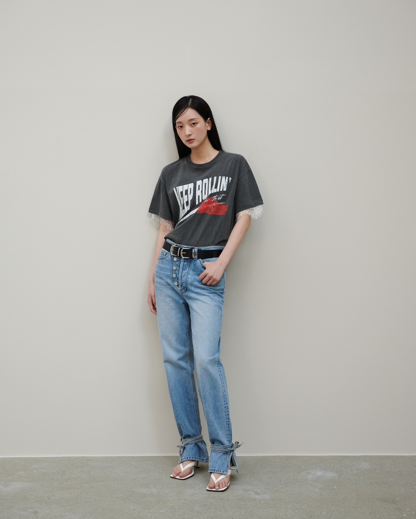 STAGE韓國直郵㊣女裝新品時尚休閑25春夏熱賣推薦人氣牛仔褲STAGE牛仔褲