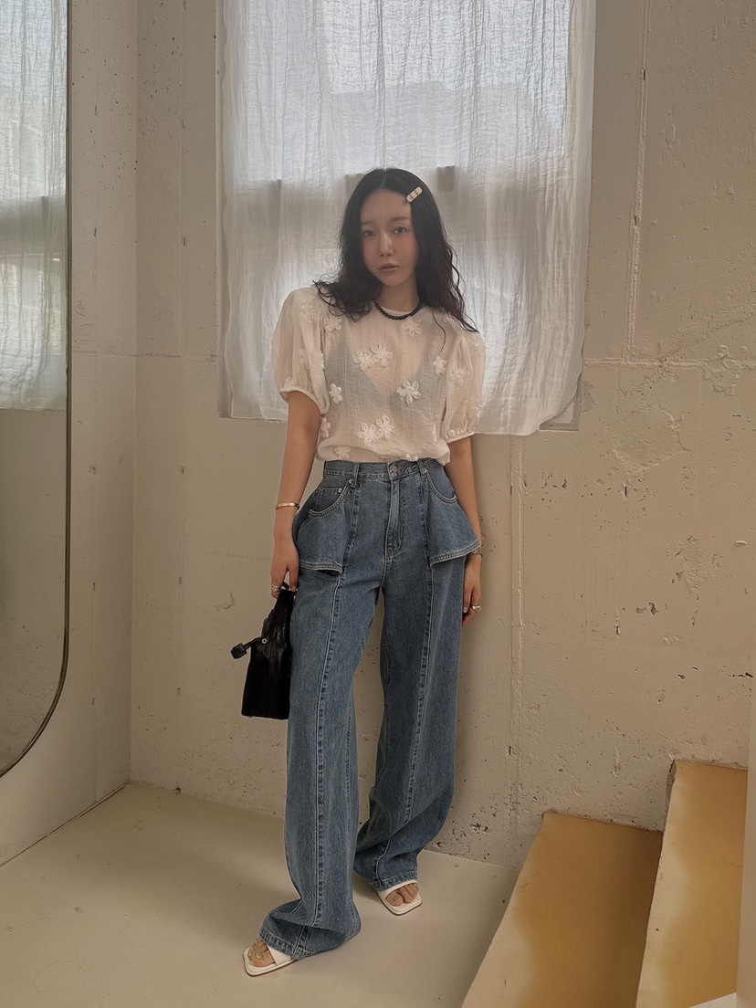 MADE-P韓國直郵㊣女裝新品推薦熱賣25春夏時尚人氣襯衫蕾絲衫MADE-P襯衫/蕾絲衫