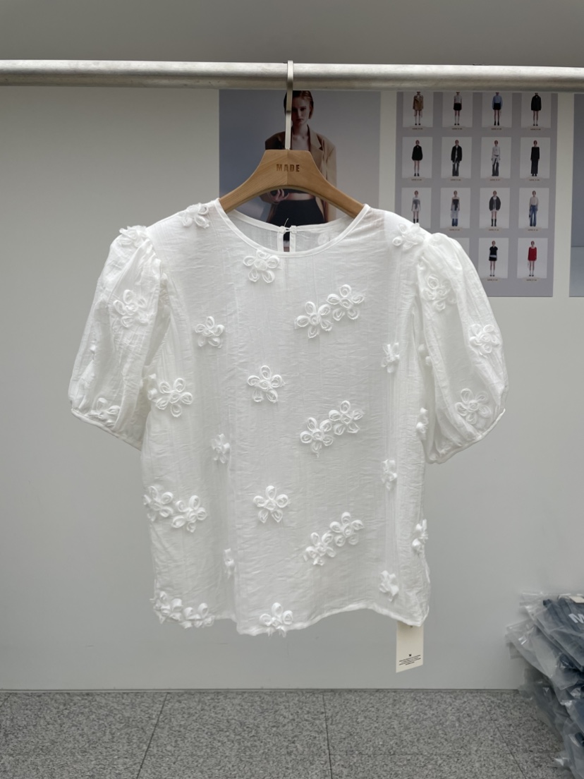 MADE-P韓國直郵㊣女裝新品推薦熱賣25春夏時尚人氣襯衫蕾絲衫MADE-P襯衫/蕾絲衫圖色2