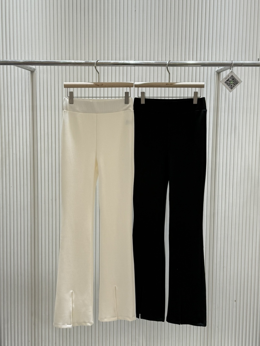 ON:UP韓國直郵㊣東大門實拍女裝新品時尚推薦熱賣休閑褲喇叭ON:UP休閑褲