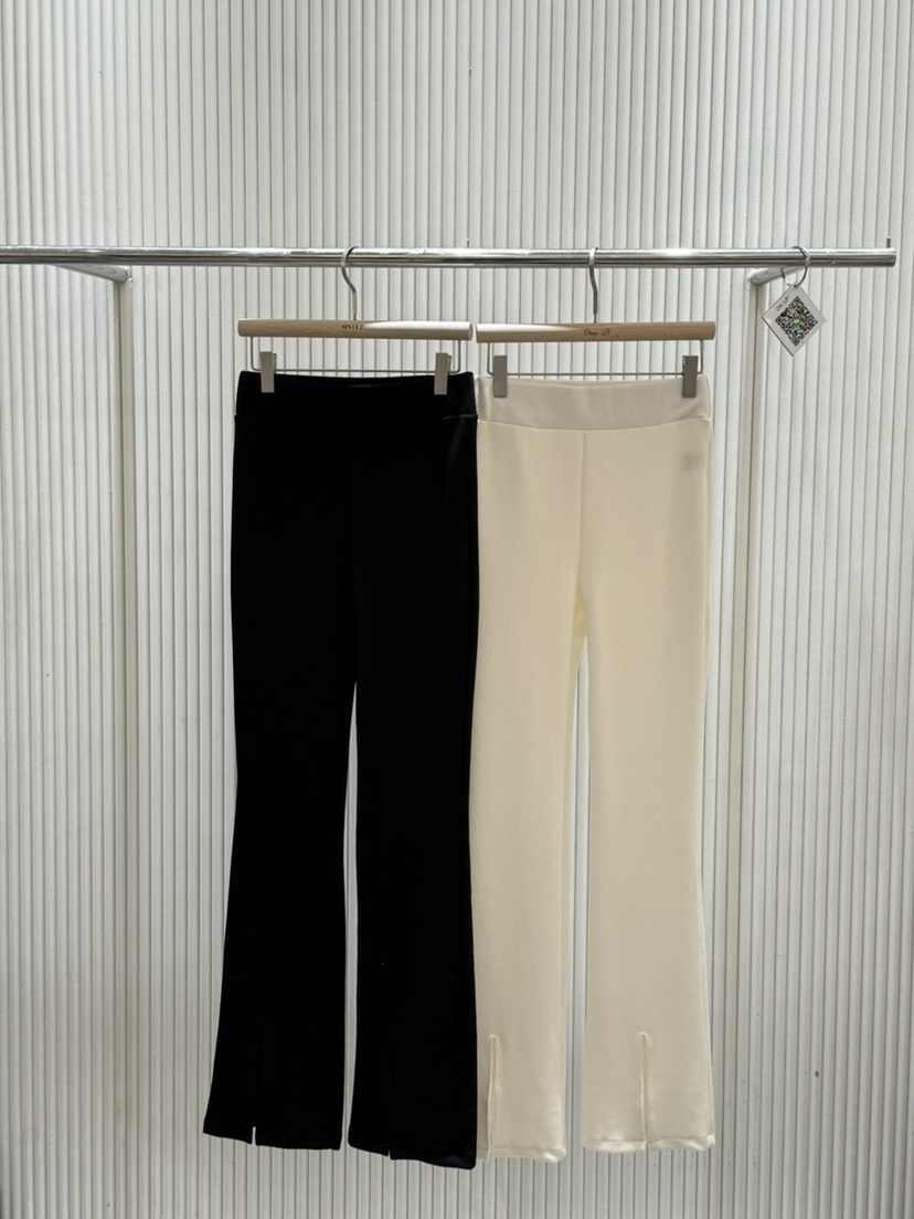 ON:UP韓國直郵㊣東大門實拍女裝新品時尚推薦熱賣休閑褲喇叭ON:UP休閑褲