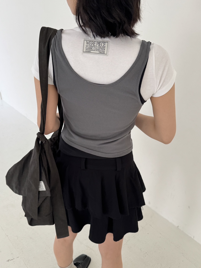 KARE/WEREPIECE韓國㊣直郵東大門代購女裝新款休閑吊帶背心KARE/WEREPIECE吊帶/背心