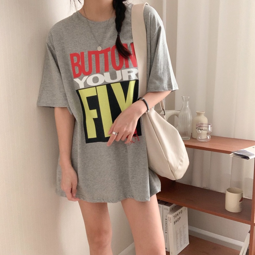 HELLO JINI韓國直郵㊣東大門實拍女裝新款時尚人氣休閑T恤HELLO JINIT恤