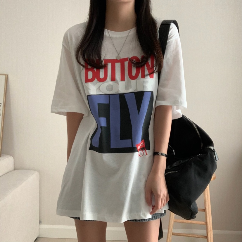 HELLO JINI韓國直郵㊣東大門實拍女裝新款時尚人氣休閑T恤HELLO JINIT恤