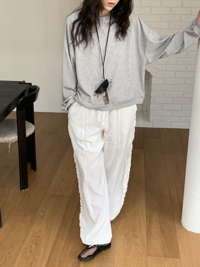 OURS韓國直郵㊣東大門實拍女裝新款推薦熱賣25春夏時尚長袖T恤OURS長袖T恤