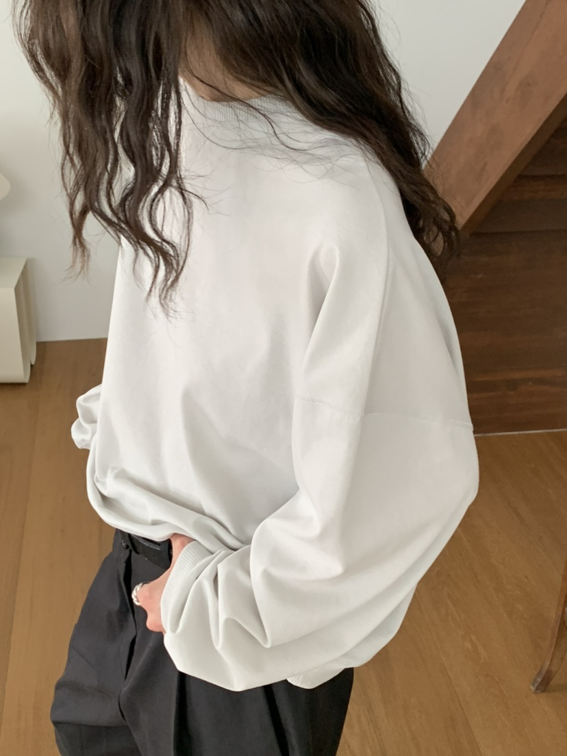 OURS韓國直郵㊣東大門實拍女裝新款推薦熱賣25春夏時尚長袖T恤OURS長袖T恤