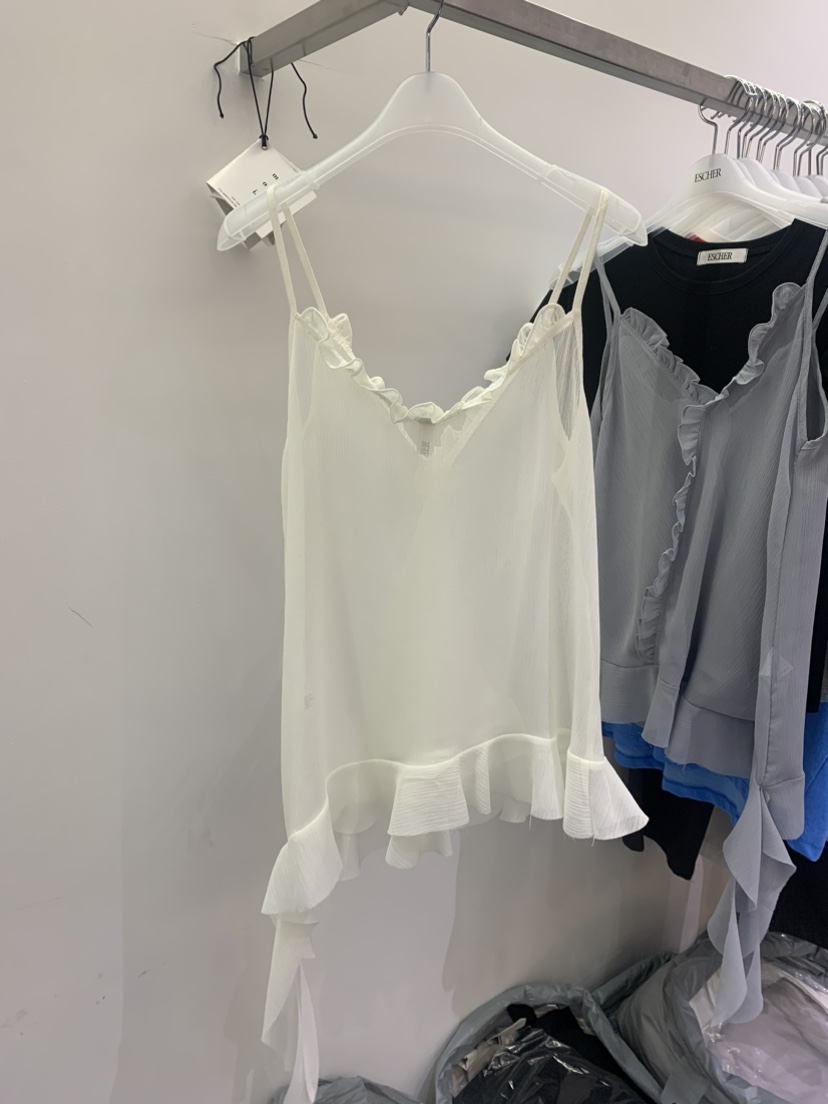 ESCHER直郵韓國代購㊣女裝新品25春夏時尚人氣推薦吊帶背心ESCHER吊帶/背心