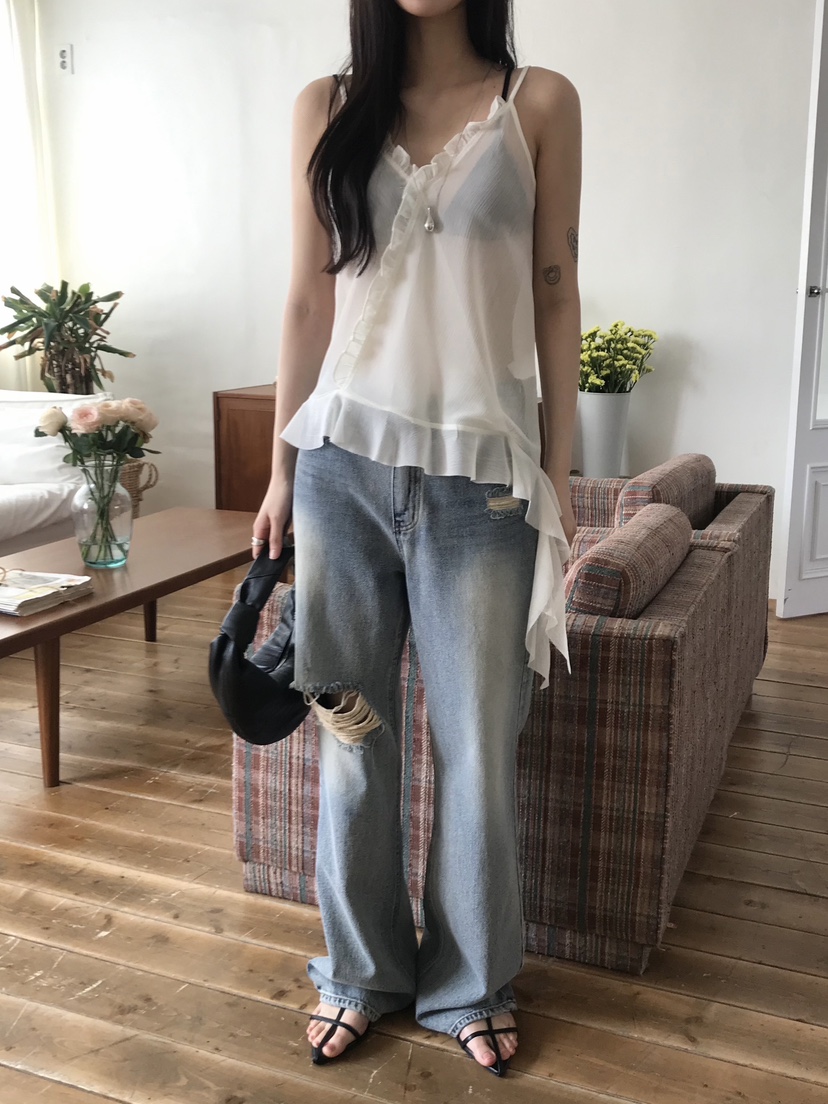 ESCHER直郵韓國代購㊣女裝新品25春夏時尚人氣推薦吊帶背心ESCHER吊帶/背心