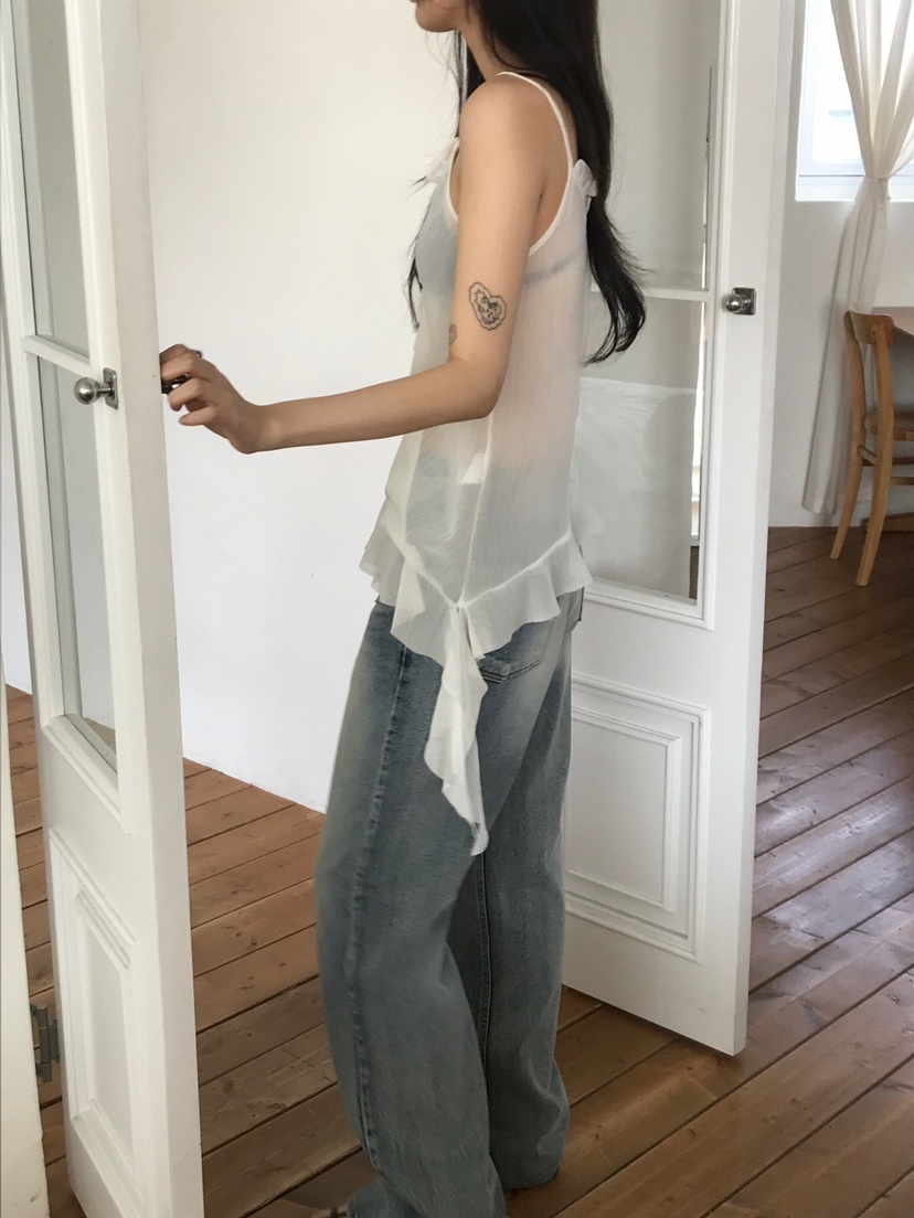 ESCHER直郵韓國代購㊣女裝新品25春夏時尚人氣推薦吊帶背心ESCHER吊帶/背心