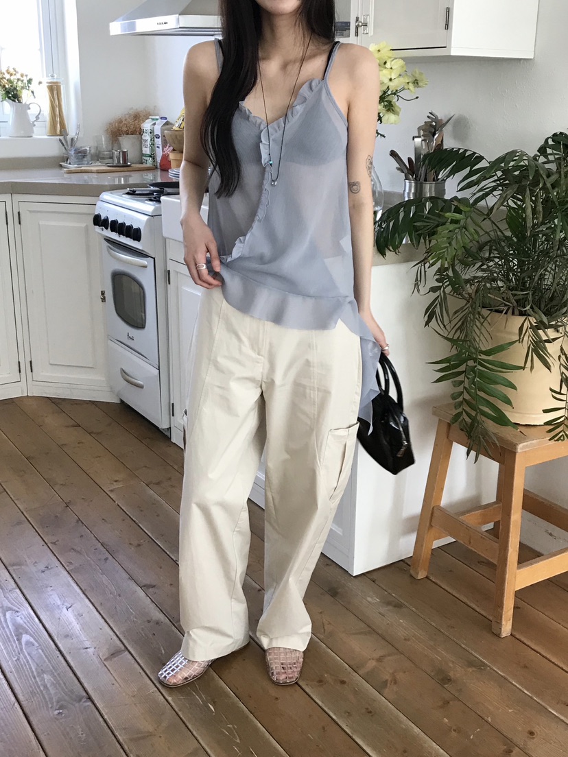 ESCHER直郵韓國代購㊣女裝新品25春夏時尚人氣推薦吊帶背心ESCHER吊帶/背心