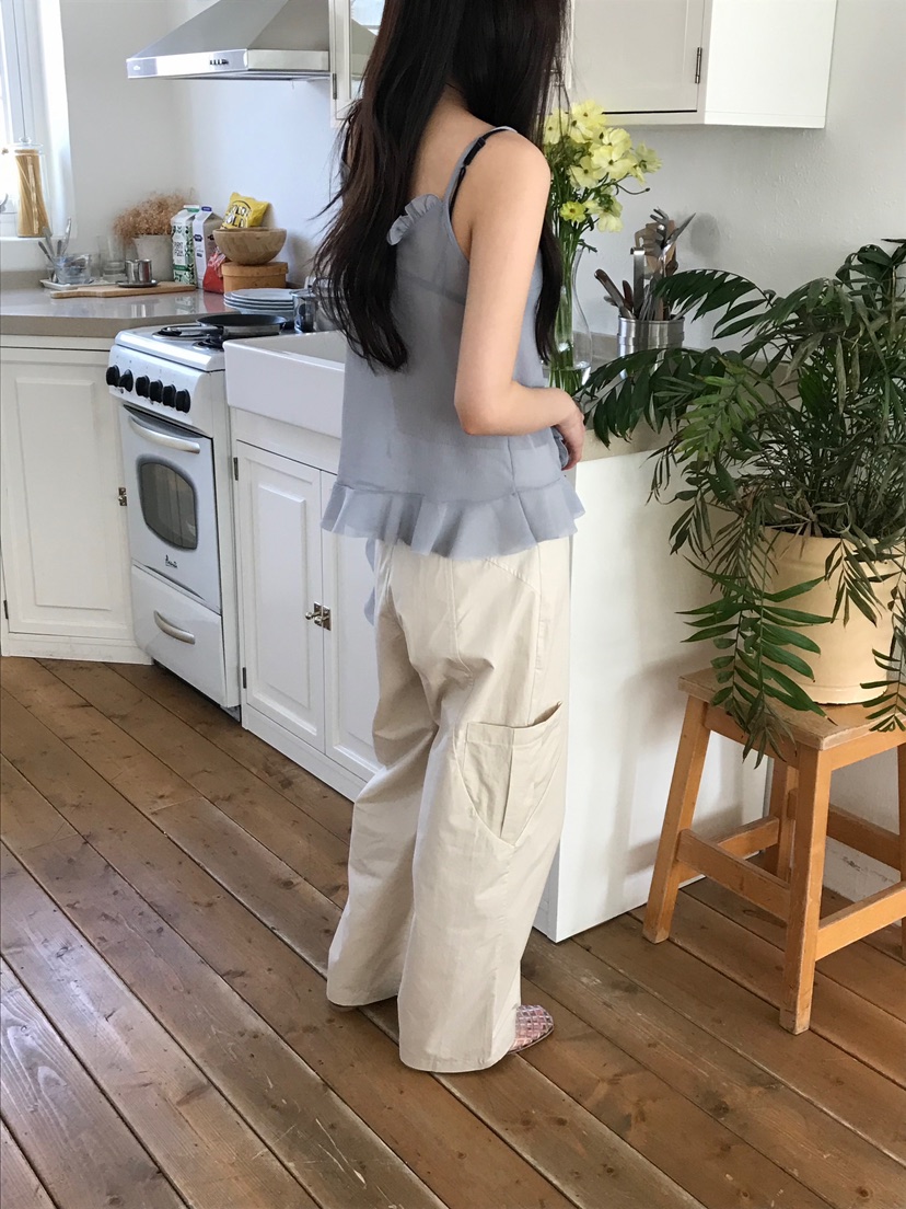 ESCHER直郵韓國代購㊣女裝新品25春夏時尚人氣推薦吊帶背心ESCHER吊帶/背心