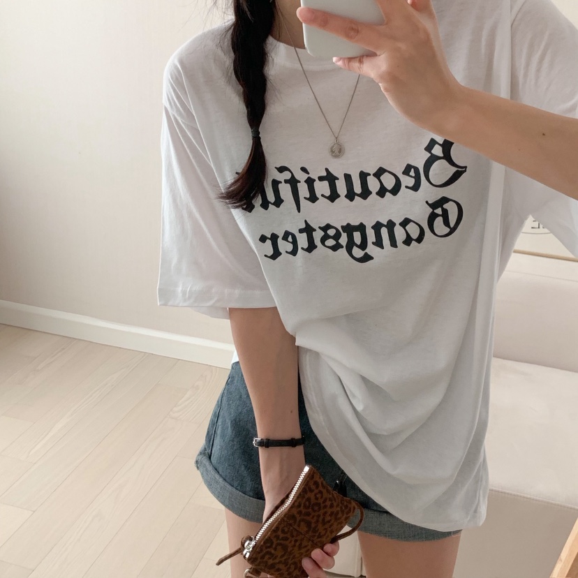HELLO JINI韓國㊣直郵東大門代購女裝新品休閑推薦時尚T恤HELLO JINIT恤