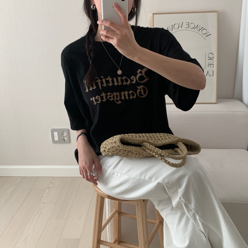 HELLO JINI韓國㊣直郵東大門代購女裝新品休閑推薦時尚T恤HELLO JINIT恤