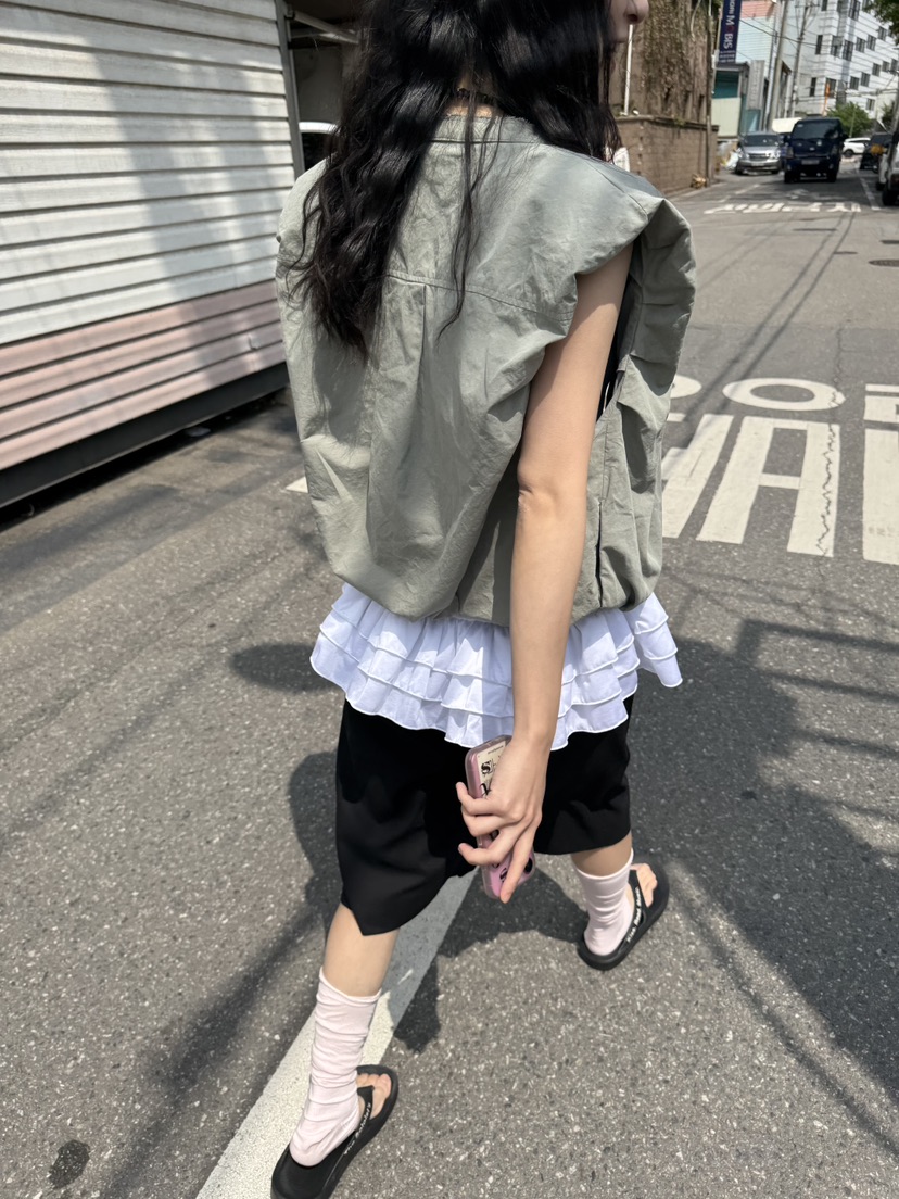 FRANC—L直郵韓國代購㊣女裝新品熱賣推薦休閑25春夏人氣馬甲FRANC馬甲