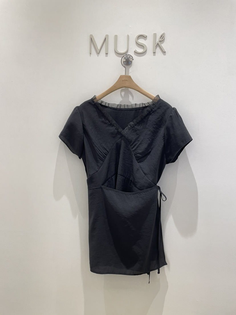 MUSK韓國直郵㊣女裝新款人氣推薦休閑25春夏時尚襯衫蕾絲衫MUSK襯衫/蕾絲衫圖色2