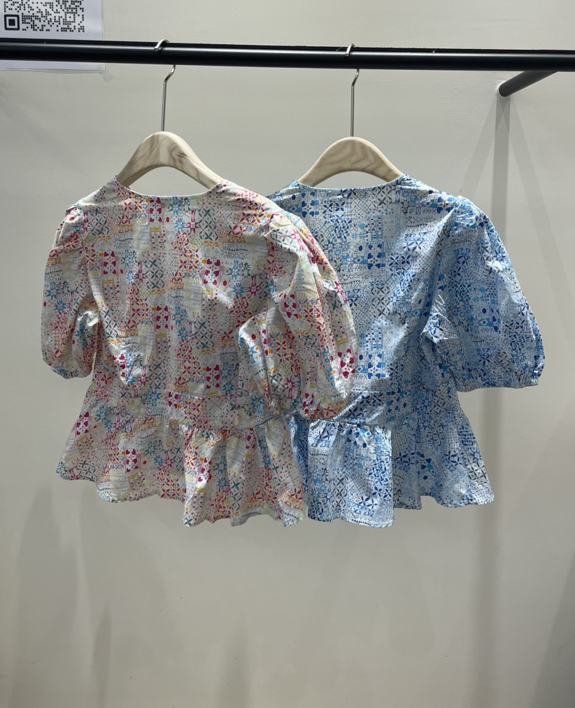 NEOUL直郵韓國代購㊣女裝新款25春夏休閑時尚推薦襯衫蕾絲衫NEOUL/ahin雙領標簽襯衫/蕾絲衫