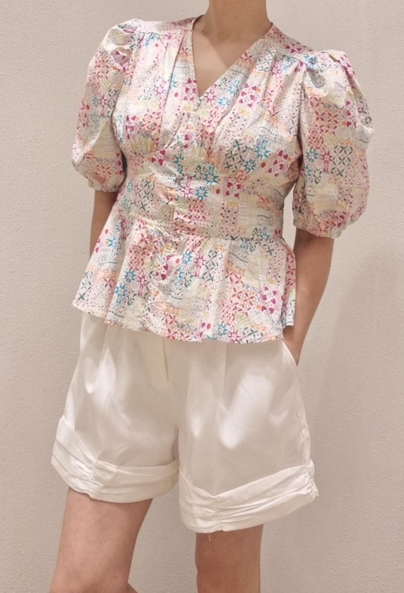 NEOUL直郵韓國代購㊣女裝新款25春夏休閑時尚推薦襯衫蕾絲衫NEOUL/ahin雙領標簽襯衫/蕾絲衫