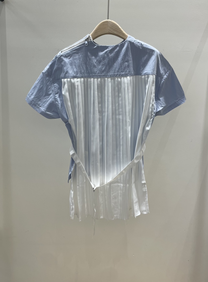 NEOUL韓國直郵㊣東大門實拍女裝新款推薦時尚人氣襯衫蕾絲衫NEOUL/ahin雙領標簽襯衫/蕾絲衫