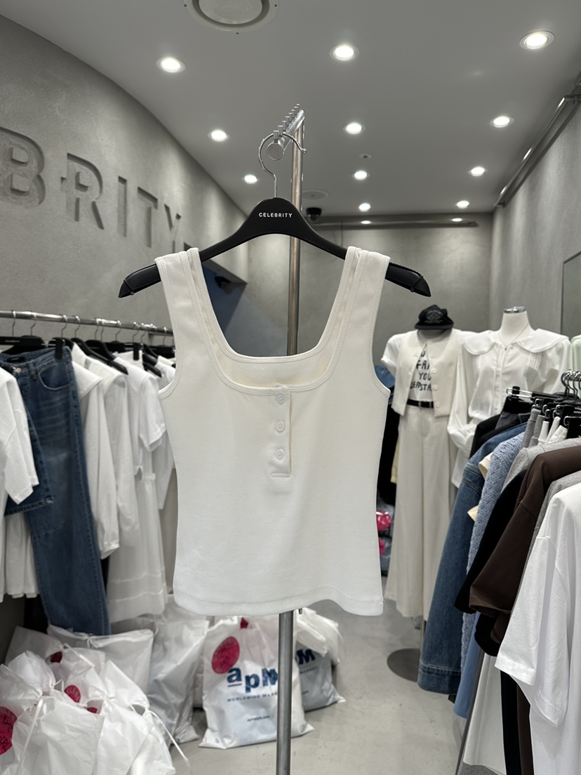 CELEBRITY-A直郵韓國代購㊣女裝新品推薦熱賣吊帶背心雙面CELEBRITY-A吊帶/背心圖色2