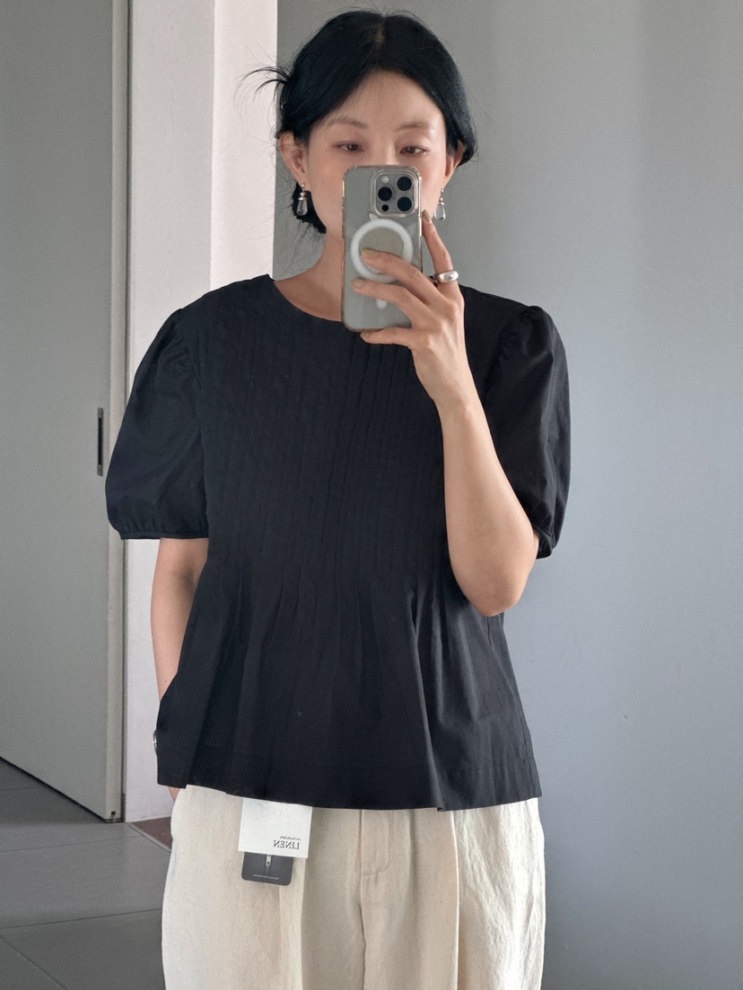 MILUI韓國直郵㊣女裝新品休閑人氣熱賣25春夏推薦襯衫蕾絲衫MILUI襯衫/蕾絲衫