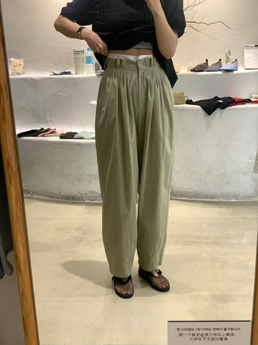 MILUI韓國直郵㊣女裝新品25春夏時尚推薦休閑人氣熱賣休閑褲MILUI休閑褲
