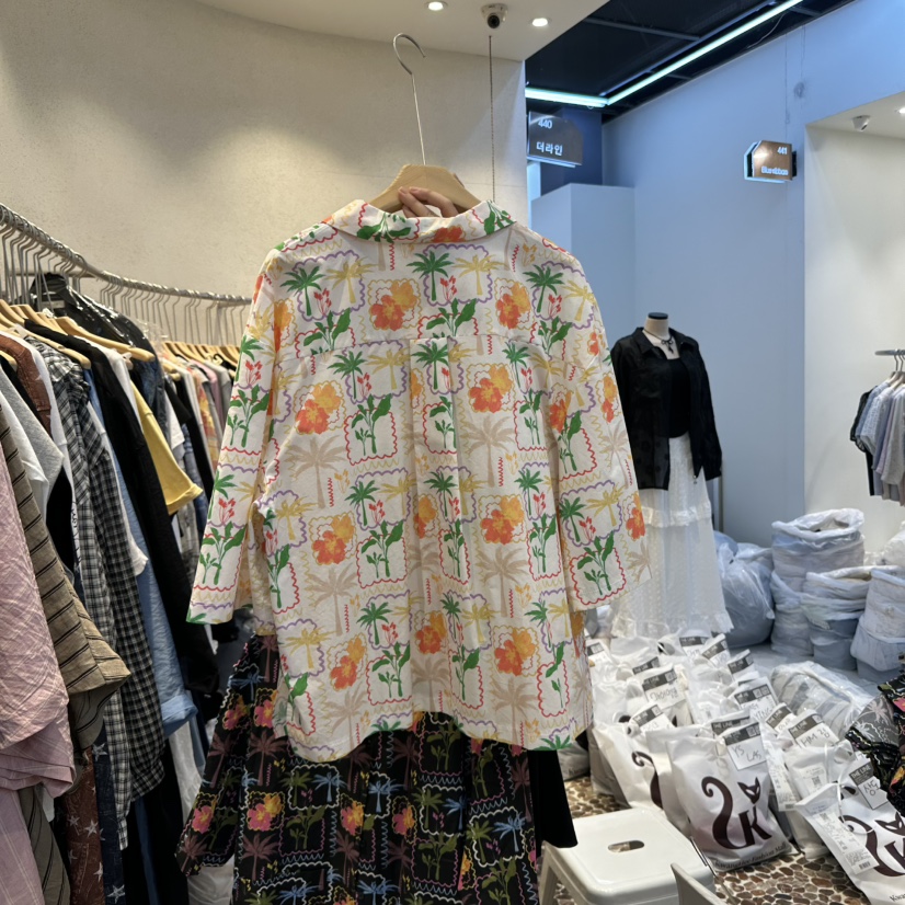 THE LINE-Q韓國㊣直郵東大門代購女裝新款熱賣襯衫蕾絲衫THE LINE-q襯衫/蕾絲衫