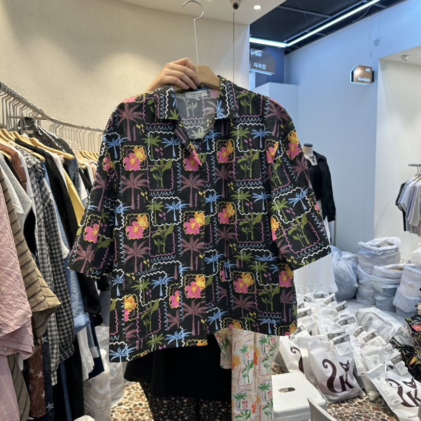 THE LINE-Q韓國㊣直郵東大門代購女裝新款熱賣襯衫蕾絲衫THE LINE-q襯衫/蕾絲衫圖色2