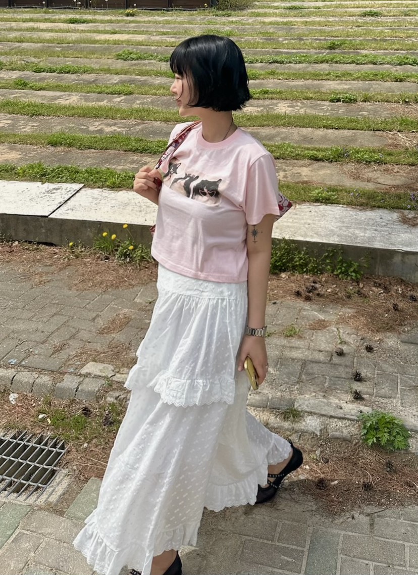 THE LINE-Q直郵韓國代購㊣女裝新品時尚熱賣25春夏人氣T恤THE LINE-qT恤