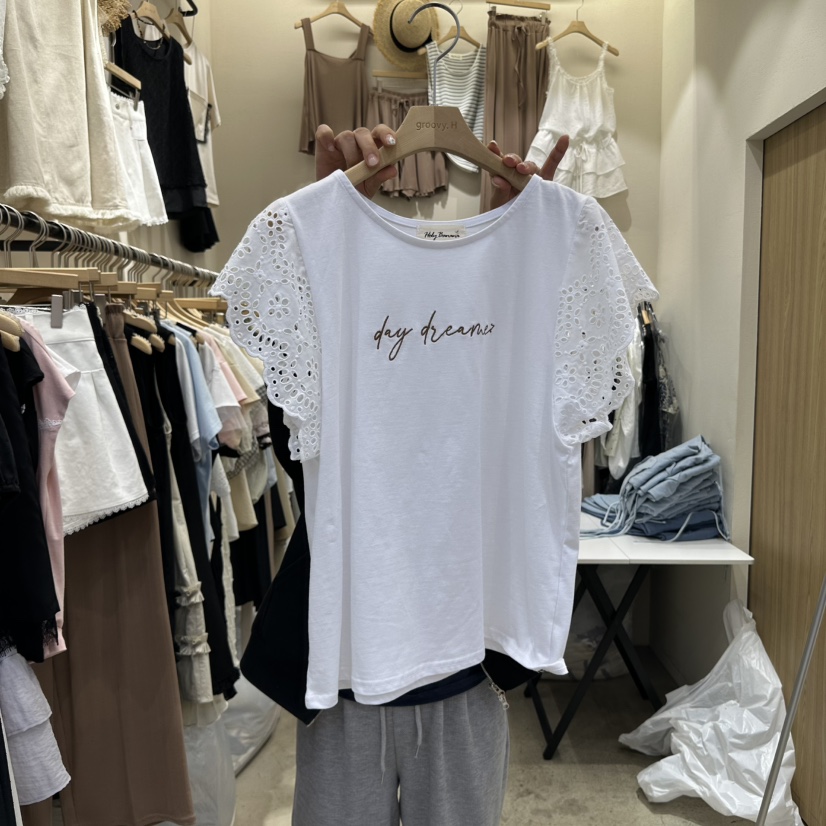 HOLYBANANA直郵韓國代購㊣女裝新款推薦人氣25春夏時尚熱賣T恤groovy.H/HOLYBANANAT恤圖色2