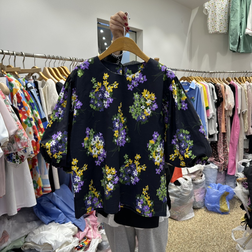 HAPPYBERRY韓國㊣直郵東大門代購女裝新品時尚休閑襯衫蕾絲衫HAPPYBERRY襯衫/蕾絲衫圖色2