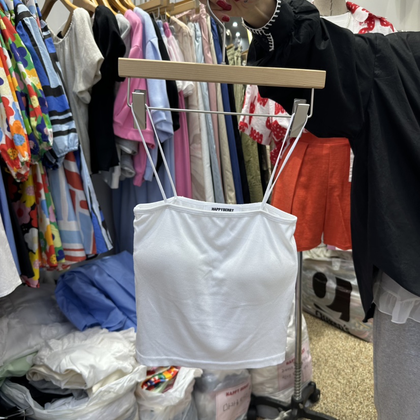 HAPPYBERRY直郵韓國代購㊣女裝新品熱賣休閑25春夏吊帶背心HAPPYBERRY吊帶/背心