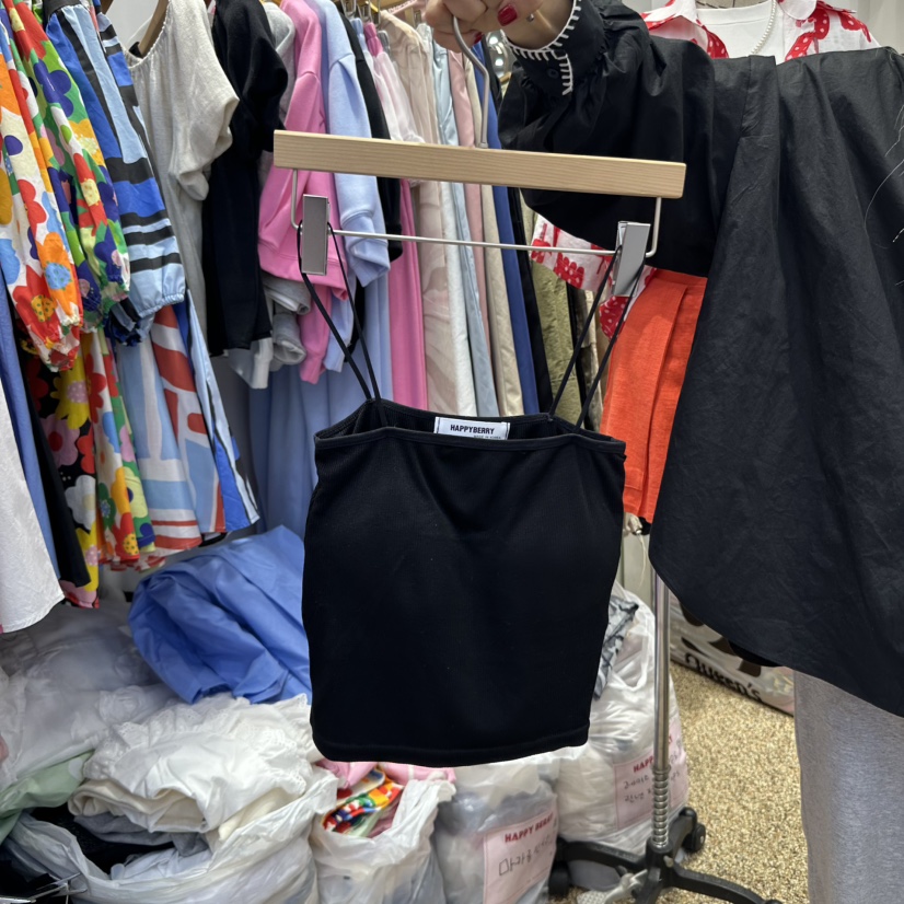 HAPPYBERRY直郵韓國代購㊣女裝新品熱賣休閑25春夏吊帶背心HAPPYBERRY吊帶/背心圖色3