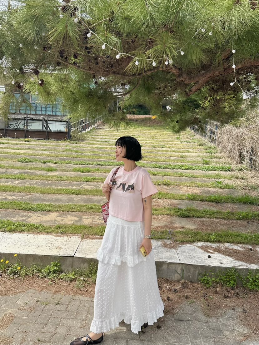 THE LINE-Q直郵韓國代購㊣女裝新款時尚休閑熱賣人氣長裙THE LINE-q長裙