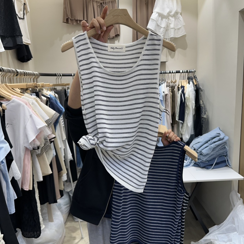 HOLYBANANA韓國直郵㊣東大門實拍女裝新品休閑25春夏吊帶背心groovy.H/HOLYBANANA吊帶/背心