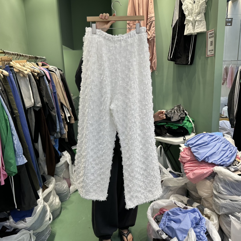 ROMANTIC NEWYORK韓國㊣直郵東大門代購女裝新品人氣休閑褲流蘇ROMANTIC NEWYORK休閑褲