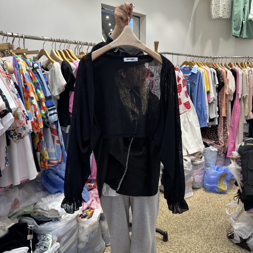 HAPPYBERRY韓國直郵㊣東大門實拍女裝新品25春夏針織衫亞麻HAPPYBERRY針織衫圖色5